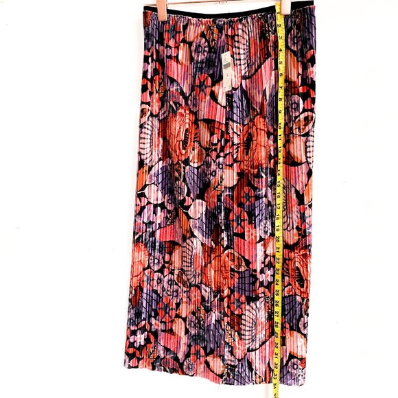 NWOT anthropologie mauve tilda pleated velvet skirt - Picture 3 of 5